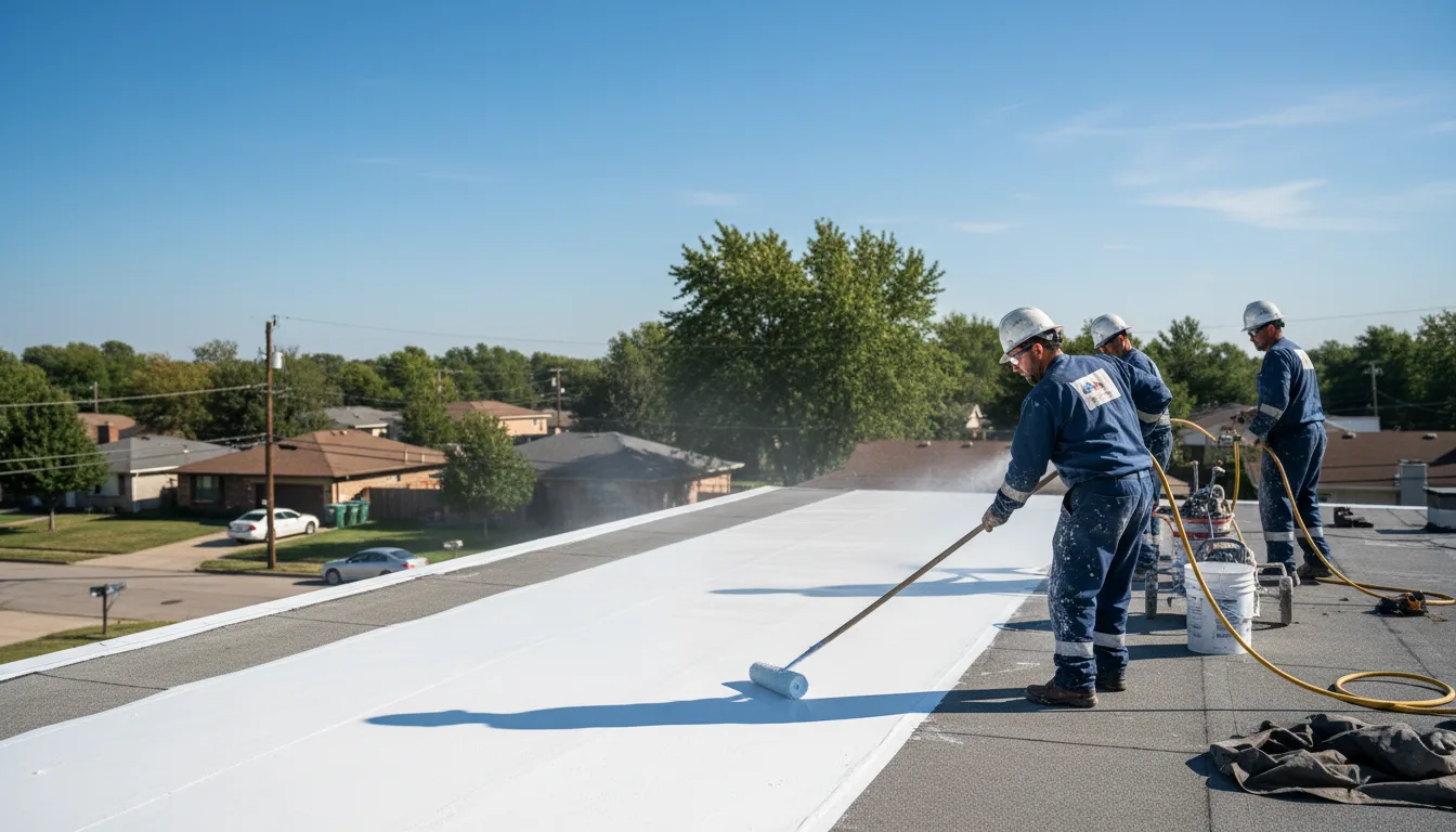 Commercial roof coating in Russell, NY near me